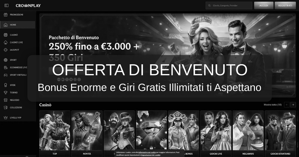 CrownPlay Casino welcome bonus